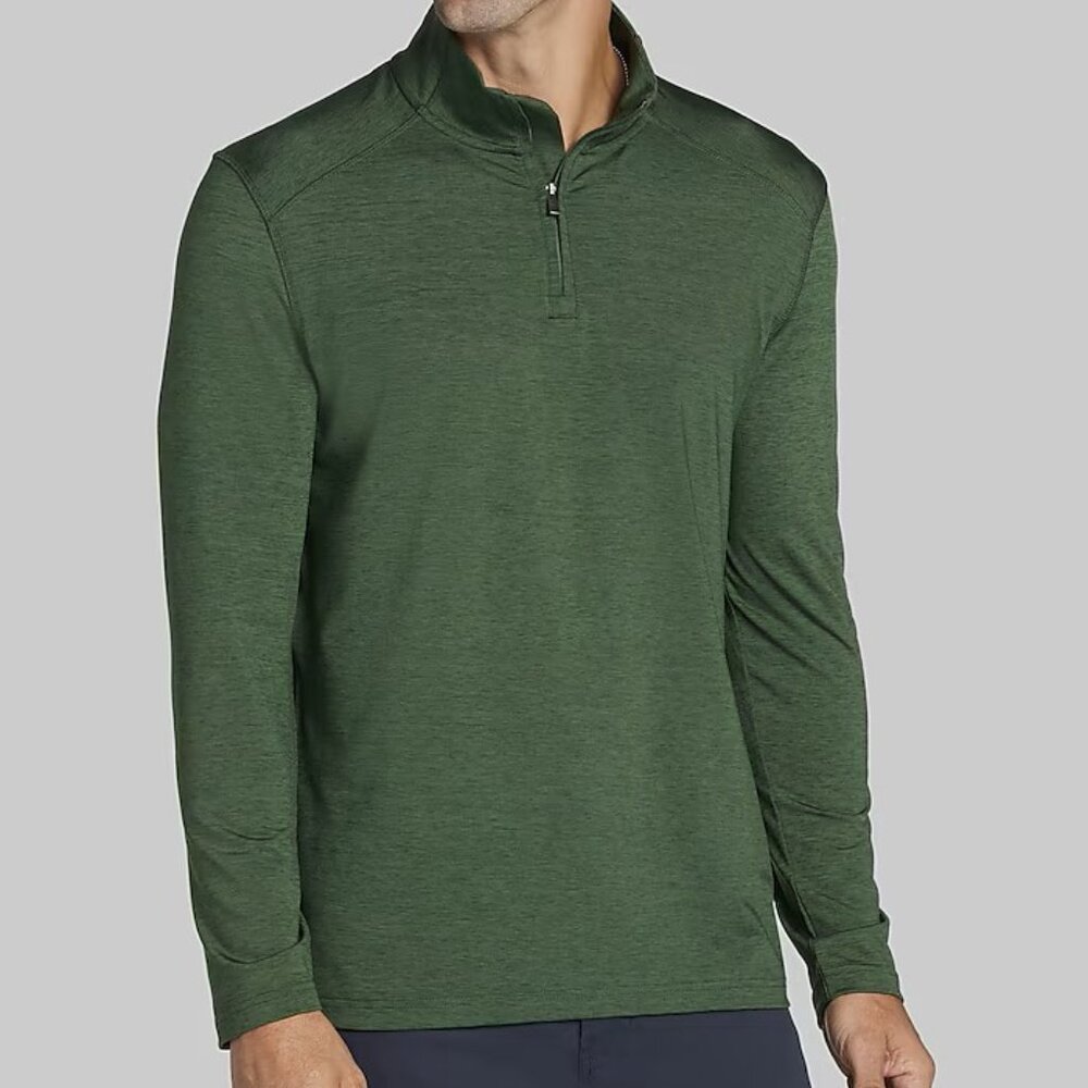 Jos A. Bank Traveler Collection Performance 1/4 quarter Zip Pullover NWT